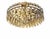 Metal Joe Nye Trillion Large Flush Mount in Hand-Rubbed Antique Brass For Sale - Image 7 of 8