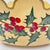 English Late 20th Century Monteith Style Tole Holly Design Scalloped Cachepot Footed Planter For Sale - Image 3 of 11