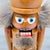 Vintage Erzgebirge-Style Wooden Nutcracker King With Faux Fur Beard, German Democratic Republic (Gdr) For Sale In Dallas - Image 6 of 9