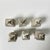 Metal 1950s Vintage Chinoiserie Chippendale Hollywood Regency Sterling Silver Pagoda Pepper Shakers - Set of 6 For Sale - Image 7 of 11