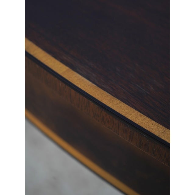 Brown Stickley Federal Style Inlaid Mahogany Console Table For Sale - Image 8 of 14