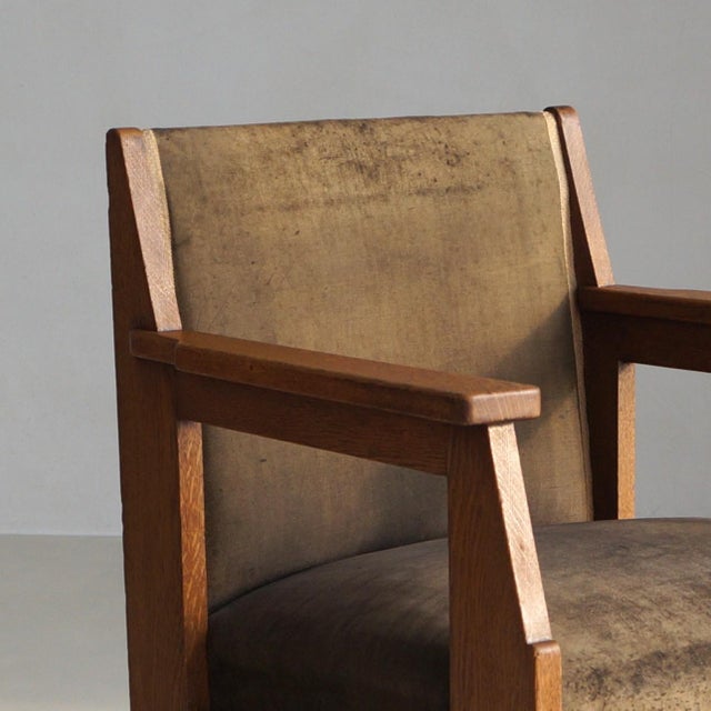 Dutch Art Deco Hague School Armchair by Hendrik Wouda for Pander, 1924 For Sale - Image 17 of 18