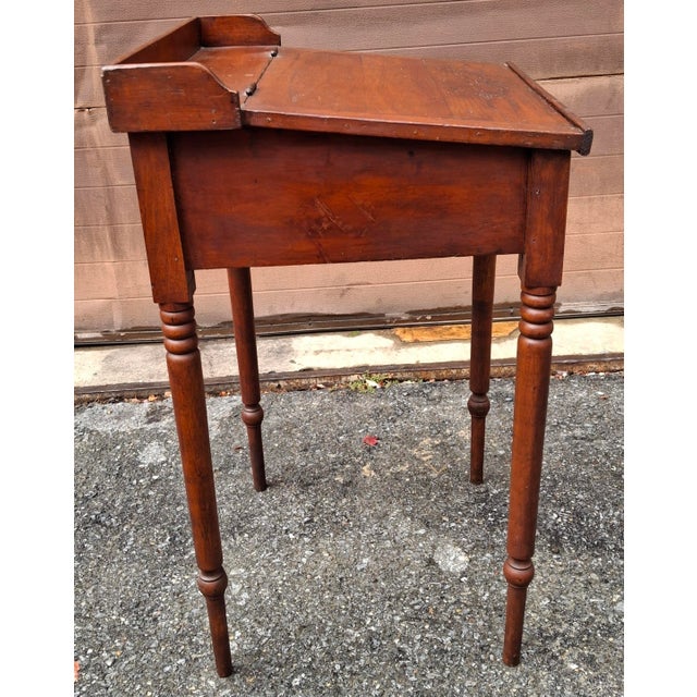 Brown 19th C. Inventaire Bon Pasteur Federal Style Fruitwood Dictionary Stand For Sale - Image 8 of 12