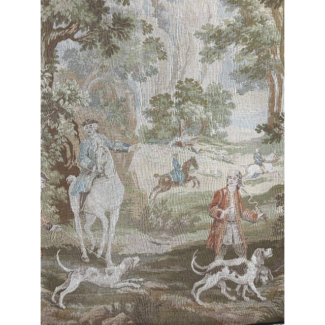 20th Century Louis XV Wall Tapestry Hunting Scene For Sale - Image 5 of 11
