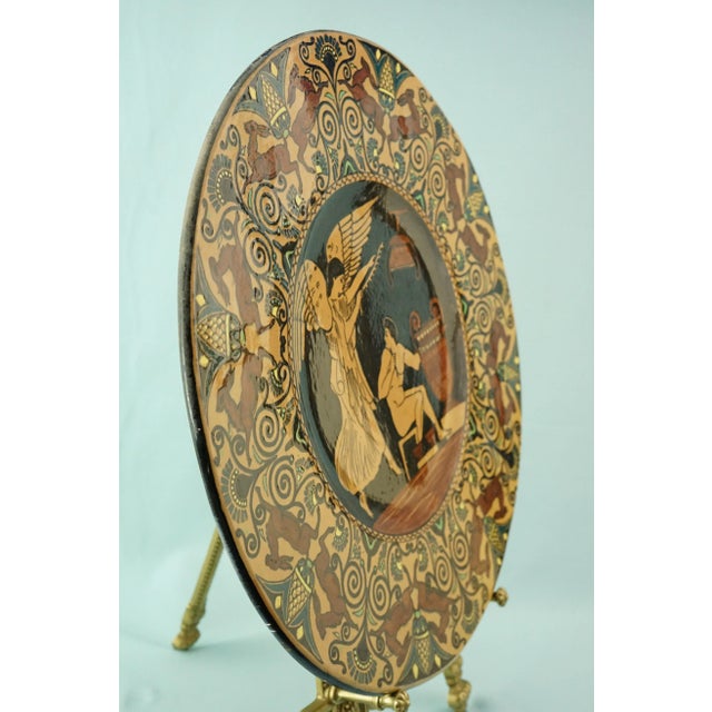 Vintage Futurist Ceramic Plate, 1920s For Sale - Image 4 of 18