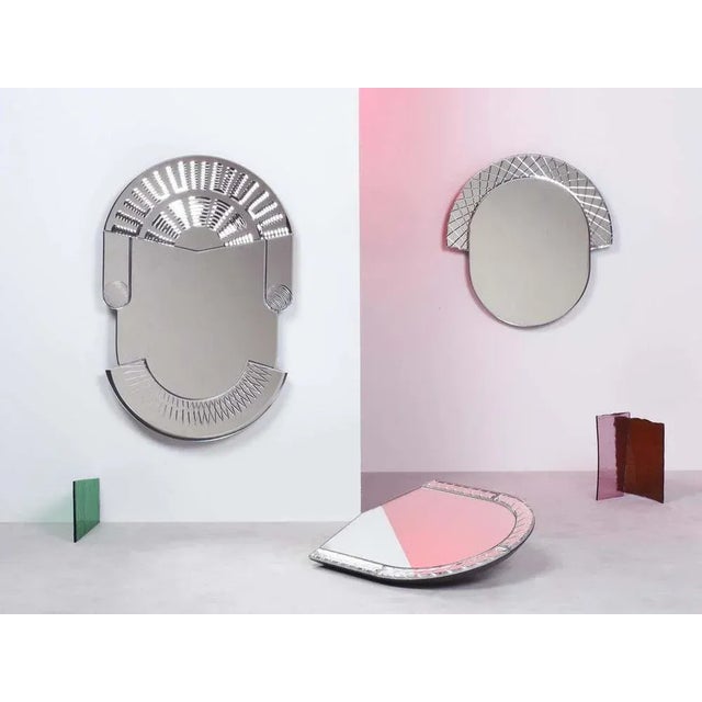 Large Scena Murano Mirrors by Nikolai Kotlarczyk, Set of 2 For Sale - Image 6 of 7