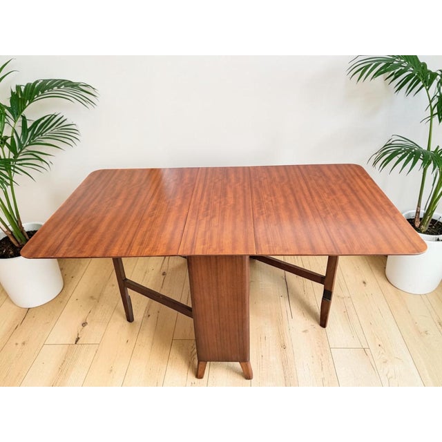 Mid-Century Teak Gate Leg Dining Table Drop Leaf in the style of G Plan, 1970s For Sale - Image 9 of 18