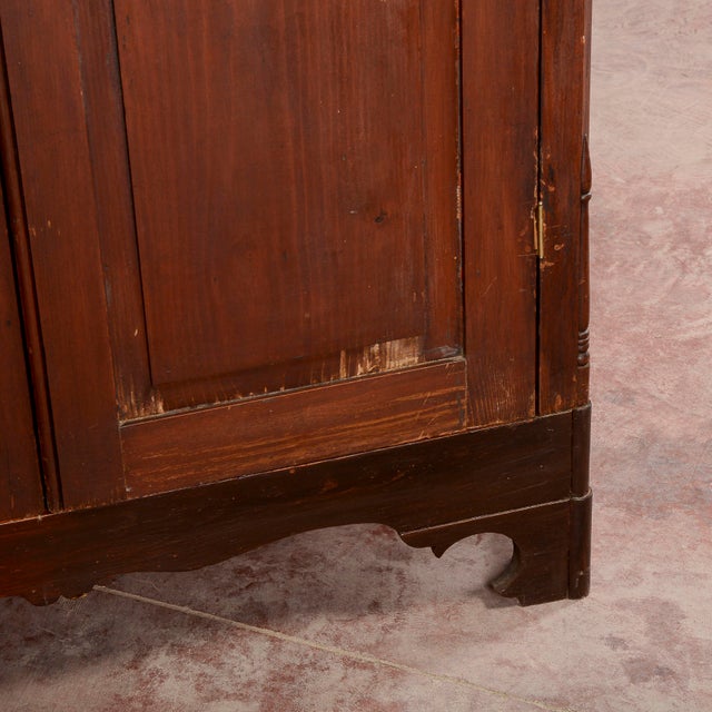 Antique 19th Century Two-door Wardrobe in Solid Fir, Italy For Sale - Image 13 of 18