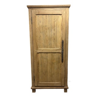 19th Century European Pine Wardrobe For Sale