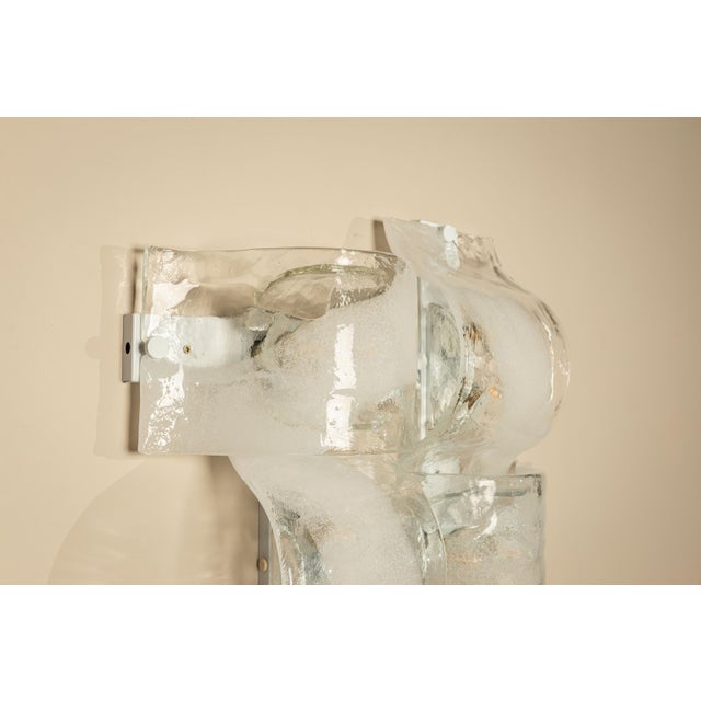Crystal and White Sand LP 276 Compound Wall Lamps from AV Mazzega, Italy, 1970s, Set of 4 For Sale - Image 15 of 18
