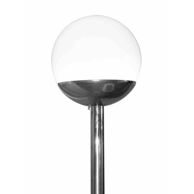 Vintage Sphere Floor Lamp in Steel and Glass, Italy, 1970s For Sale - Image 4 of 5