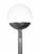 Vintage Sphere Floor Lamp in Steel and Glass, Italy, 1970s For Sale - Image 4 of 5