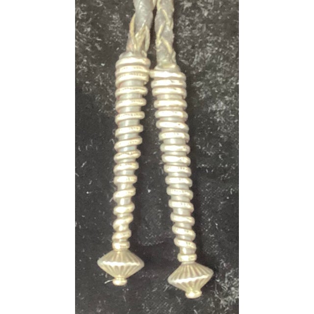 Carmelo Patania (1902-1999) Outstanding Mediterranean Coral Set in Sterling Silver W Lovely Aglets. For Sale - Image 4 of 6