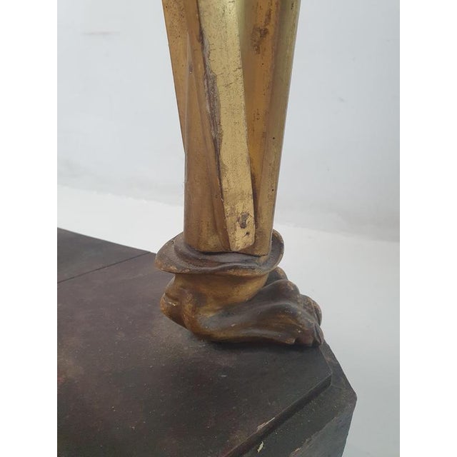 Italian Guilded Gueridon Pedestal, 1750s For Sale - Image 10 of 13