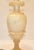Pair Art Deco Hand-Carved Alabaster Urn Shape Table Lamps Brass Double Sockets For Sale In Miami - Image 6 of 13