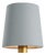 Visual Comfort Signature 5" Blue Linen Empire Shade For Sale
