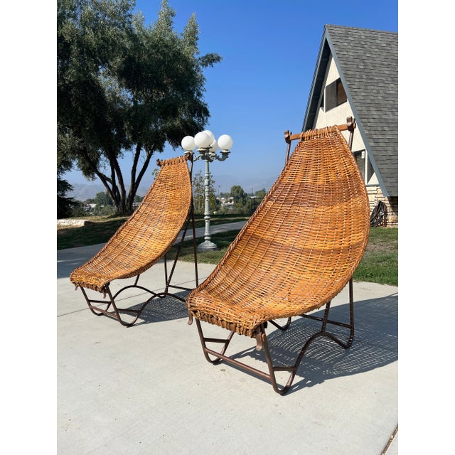 We have for your consideration a very unbelievable amazing rarely seen chairs from the 1960s in the manner of john risley...