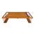 1970s Vintage Teak Wood Breakfast Bed Lap Trays With Side Storage Compartments For Sale