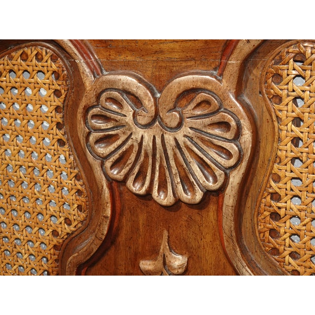 Vintage Drexel Heritage French Provincial Louis XV Cane King Headboard For Sale - Image 13 of 17
