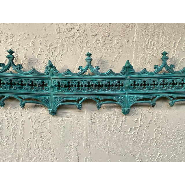 Funky Exquisite Antique Bronze Architectural Wall Hanging For Sale - Image 12 of 18