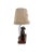 Late 20th Century Figural Golden Retriever Dog Table Lamp, Metal on Wood Base With Shade, 21.5"h For Sale - Image 11 of 12