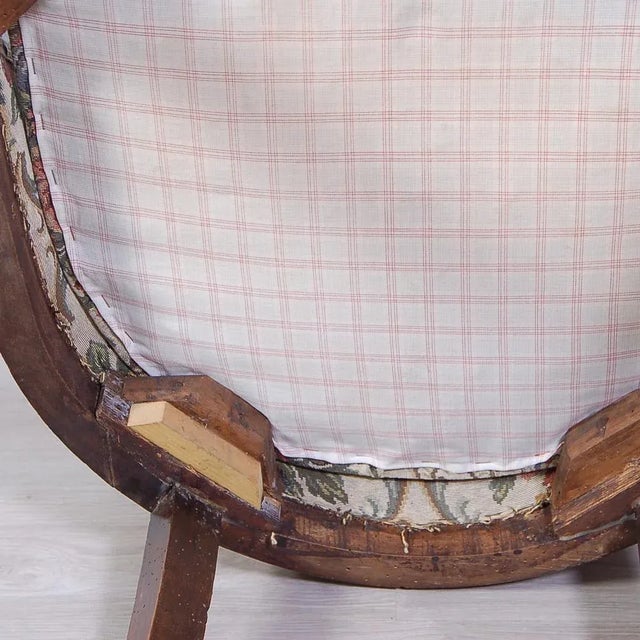 Carlo X Armchair in Walnut, Italy, 19th Century For Sale - Image 12 of 13