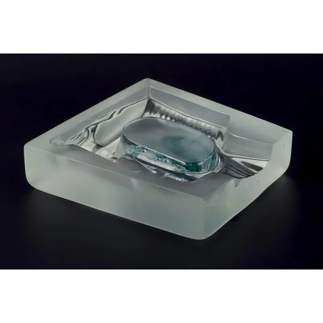 Glass Female Face Sculpture in Murano Glass, Italy, 1980s For Sale - Image 7 of 8