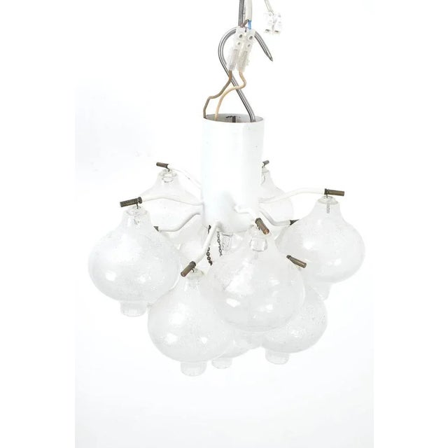 Glass Tulpan Hanging Lamp by J. T. Kalmar For Sale - Image 7 of 12