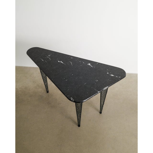 Contemporary Black Sculptural 45 Degrees North Latitude Console Table by Shiro Kuramata, 1985 For Sale - Image 4 of 5