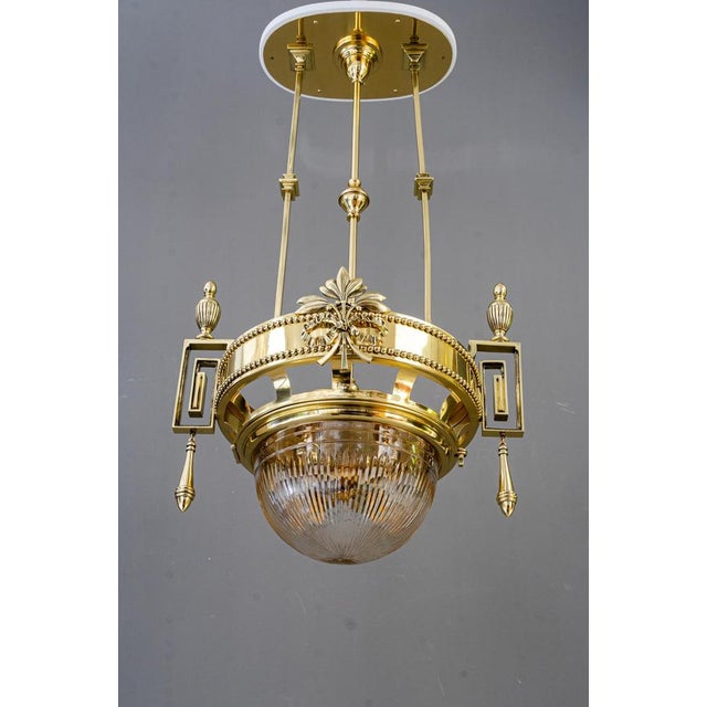 1920s Large Art Deco Chandelier, 1920s For Sale - Image 5 of 18