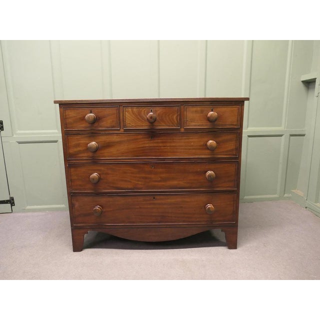 Late 18th Century Mahogany Chest of Drawers This is a wonderful looking piece, the chest is made in veneered Mahogany. The...