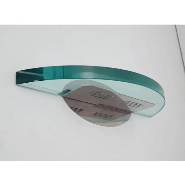 Mid 20th Century Mid 20th Century Beveled Glass Sconces by Fontana Arte - a Pair For Sale - Image 5 of 10