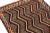 Rug & Kilim 1950s Vintage Gabbeh Tribal Runner in Brown With Chevron Patterns For Sale - Image 4 of 8