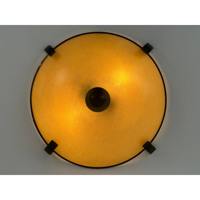 Rare, large and highly decorative mid-century modern ceiling lamp or flush mount. It can be used as a wall fixture too....