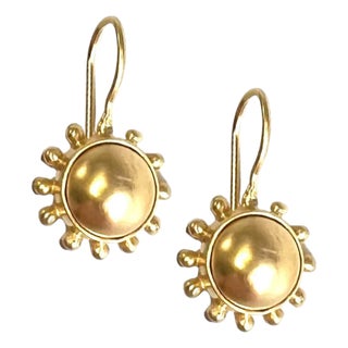 Golden Pinwheel Earwire For Sale