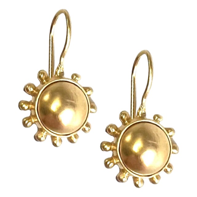 Golden Pinwheel Earwire For Sale