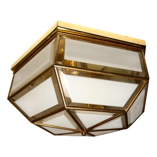 Mid-Century Modern Art Deco Ceiling Light, 1970s For Sale