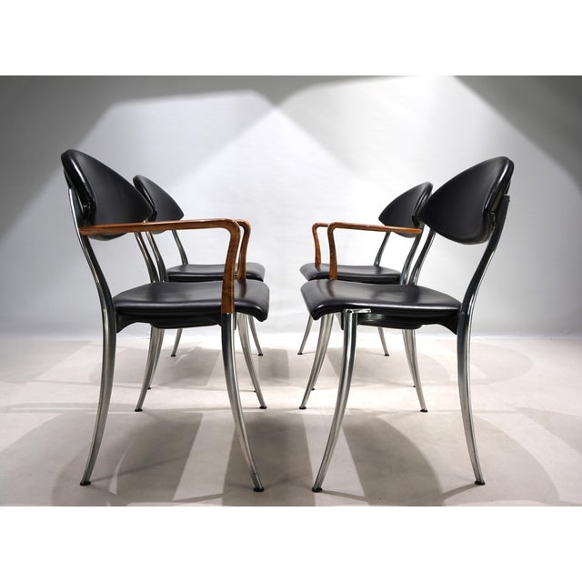 Coro Dining Chairs by Luigi Origlia, 1980s, Set of 4 For Sale - Image 10 of 18