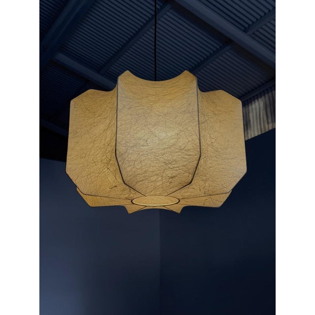 Cocoon Pendant Lamp attributed to Achille & Pier Giacomo Castiglioni, 1960s For Sale - Image 12 of 13