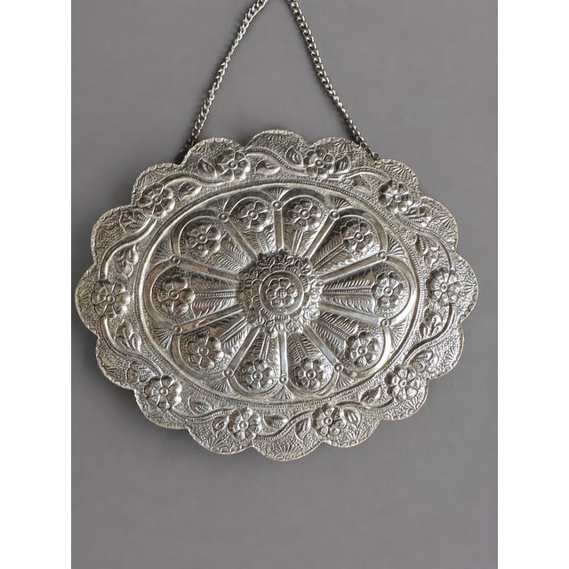 19thC Ottoman .900 Silver Turkish Islamic Wedding Mirror For Sale - Image 18 of 18