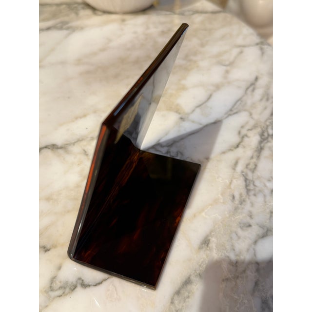 Vintage Tortoiseshell Lucite Photo Frame For Sale In Los Angeles - Image 6 of 6