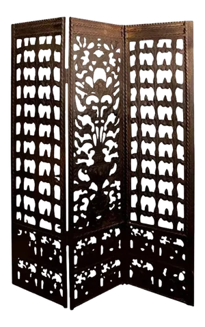 Edgar Brandt Inspired Wrought Iron Screen or Room Divider, Circa. 1920