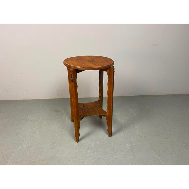 Brown Art Deco Decorative Side Table, 1930s For Sale - Image 8 of 17