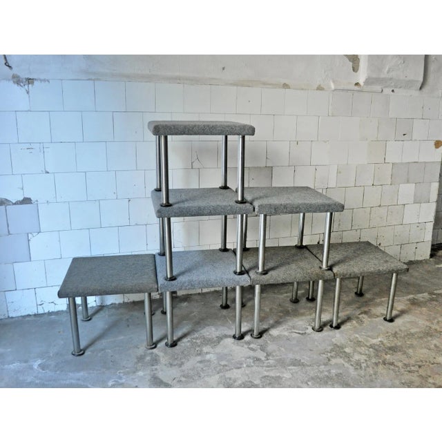 Talponia Dining Table & 4 Stools Set by Roberto Gabetti & Aimaro Isola for ARBO, 1969, Set of 5 For Sale - Image 15 of 18