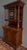 French Late 19th Century French Carved Oak Two Piece Cupboard With Stained Glass For Sale - Image 3 of 7