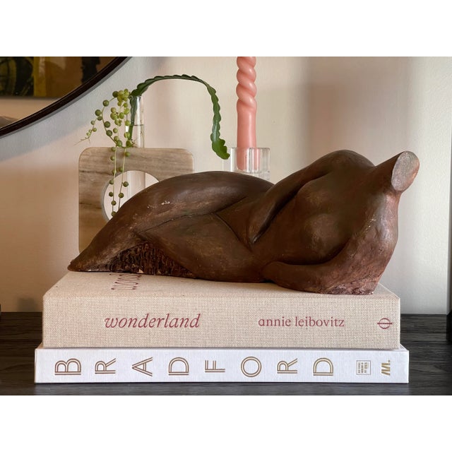 Mid 20th Century Modern Abstract Reclining Female Nude Sculpture For Sale - Image 4 of 9