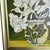 Contemporary Original Floral Still Life With Ornate Vase, Oil on Canvas in Brushed Gold Frame, 14.5" X 14.5" by Tatiana Duperault For Sale - Image 3 of 5