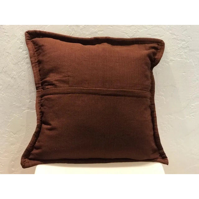 Mexican Mexican Floral Embroidered Pillow Cover For Sale - Image 3 of 4