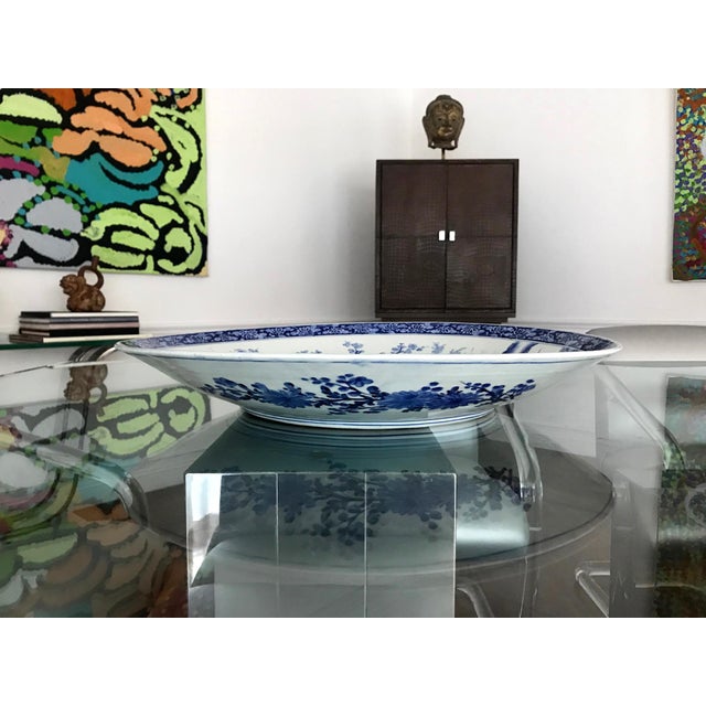On offer is a truly impressive blue and white porcelain plate of Hizen ware, from Arita in Japan, circa mid to late-19th...
