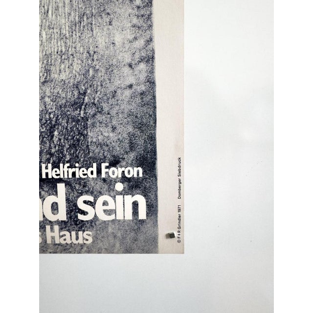 Black The Ward Wants to Be the Guardian Theater Poster by F + R Grindler, 1971 For Sale - Image 8 of 10